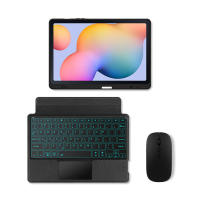 Teclado inteligente compatible con Bluetooth para Samsung Galaxy Tab S6 Lite, funda de tableta de 10,4 pulgadas, Trackpad retroiluminado, Teclado dividido - details 15