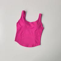 Sujetador deportivo de alta resistencia para mujer Camiseta sin mangas desnuda de yoga de alta elasticidad para uso externo - details 4