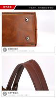Bolso para mujer nuevo bolso de hombro de moda para mujer bolso de mano retro de gran capacidad para mujer bolso simple oblicuo. - details 24
