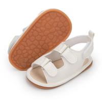 Sandalias De Verano Para Bebé Meckior Zapatos Para Niños Y Niñas Cuero PU Suela De Goma Antideslizante Primera Zapatilla Unisex 0-18M - details 3