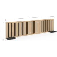 Cabecero colgante (240 cm, de madera y negro - details 4