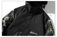 Chaqueta de Camping Casual para Hombres Abrigo con Capucha a Prueba de Viento - details 5