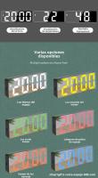 Reloj Despertador Recomendado Pila USB Doble Uso Espejo LED Colorido Reloj Despertador Inteligente Activado Por Voz Para Estudiantes - details 3