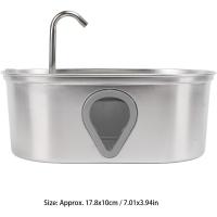 Grifo de Agua para Mascotas de Acero Inoxidable Dispensador de Bebida Automático para Perros Grandes Filtrado y Circulación Suministros para Mascotas - details 5