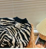 2025 otoño niñas niños Casual cebra suéteres bebé niños tejido Cardigan - details 11
