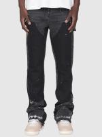 Jeans de Moda para Hombres 2025 Pantalones de Trabajo Elásticos con Parches de Denim de Capas - details 1