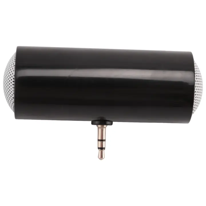 Minialtavoz estéreo con conector de 3,5mm, reproductor de música MP3 portátil, amplificador para teléfono móvil, tableta y PC, color negro - 1