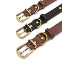 Collar duradero perros, collares cuero auténtico ustables para perros medianos y grandes, entrenamiento de pastor alemán, caza, - details 5