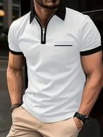 Camiseta informal de manga corta con bolsillo en el pecho para hombre POLO - details 2