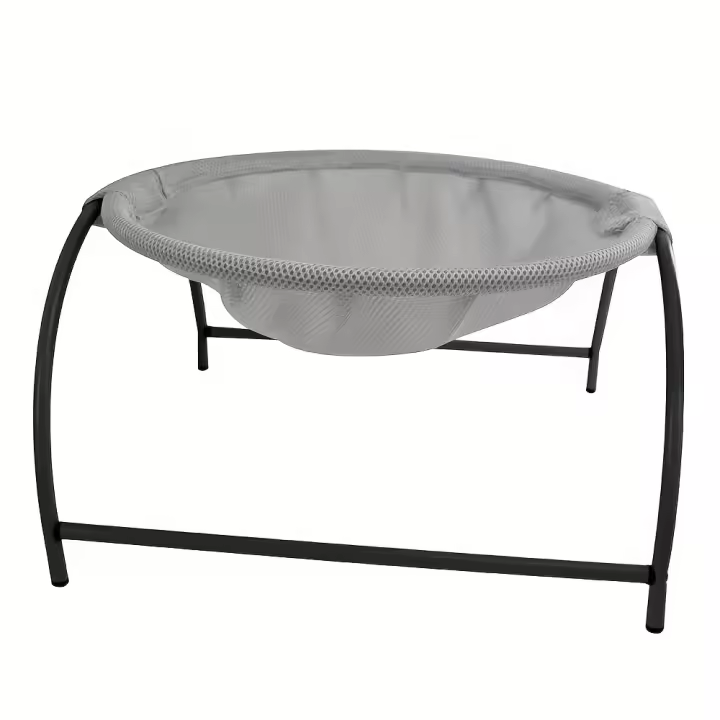 Hamaca de Gato de Acero Inoxidable Cama de Mascota Transpirable de Red - 1