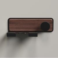 Soporte para secador de pelo de madera sin perforación, estante de almacenamiento para secador de pelo autoadhesivo impermeable, estante de baño de montaje en pared a prueba de herrumbre - details 3