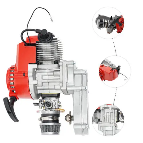 Motor de arranque por tracción para Mini Dirt Bike ATV de bolsillo, 2 tiempos, 49CC, 50cc - 1
