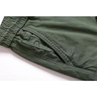 Pantalones Cargo de Algodón 100% Cintura Elástica, Múltiples Bolsillos, Estilo Táctico Militar para Hombres Moda de Verano - details 14