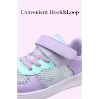 Moda verano niños zapatos casuales suaves lindas niñas rosa púrpura luz gruesa zapatillas de deporte de malla de aire chico princesa Net calzado deportivo - details 8