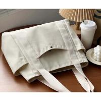Bolso de lona de gran capacidad para el trabajo, bolso de mujer estilo universitario - details 11