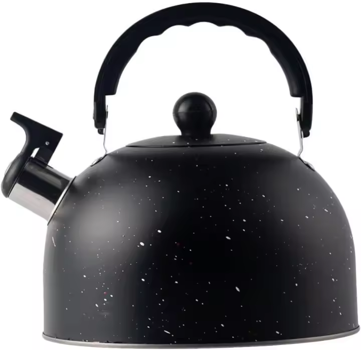Hervidor de agua con sonido, tetera con fondo plano, a prueba de óxido, 2,5l - 1
