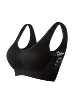 Sujetador deportivo con almohadillas incorporadas, transpirable, alta elasticidad, sin aros, perfecto para yoga, fitness, correr - details 32