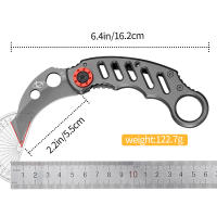 Cuchillo Táctico Plegable Para Exteriores Con Mango Play Knife Sin Hoja Acero Inoxidable Longitud Total 16.2 Cm Largo Del Mango 8 Cm - details 7