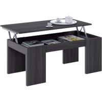 Mesa de Centro Elevable, Mesita de Salon Comedor, Acabado en Gris Ceniza, Medidas: 100 cm (Largo) x 50 cm (Ancho) x 43-54 cm (Alto) - details 0