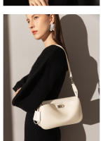 Bolso para mujer Nuevo bolso Kelly Bolso para las axilas Bolso cuadrado pequeño con cierre de cuero Bolso bandolera de hombro para viajeros - details 15