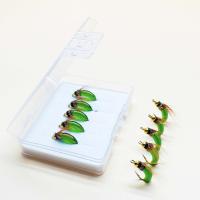 5 uds/10 Uds pesca moscas húmedas cabeza de cuentas de latón biónicos Ninfa Scud mosca insecto gusano insecto artificial pesca con mosca cebo salmón trucha BassFishing gancho señuelo de pesca con mosca - details 8