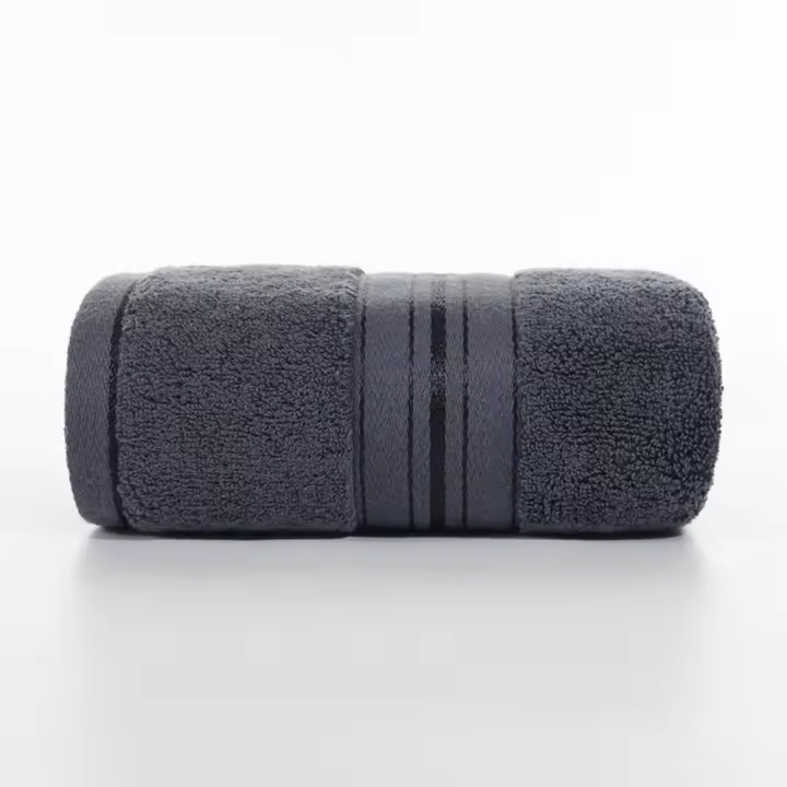 Juego de toallas Toalla de baño de algodón elegante toalla de cara de mano azul suave y duradero baño de tela de felpa - 1