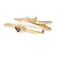 10 Uds. De hierro de Color dorado de 18K con bandejas, Base para pinza para el cabello, joyería artesanal de alta calidad, suministros para hacer el cabello, accesorios para mujer - details 6