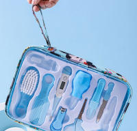 Set de Cuidado para Bebés 10pcs Limpiador de Nariz Herramientas de Seguridad Juego de Higiene para Recién Nacidos Tijeras Cortador de Uñas y Cabello - details 1