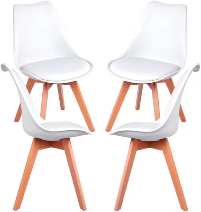 Paquetes Sillas Comedor - Pack 4 Sillas - Blanco - 1