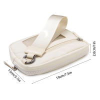 Cartera acolchada de nailon para mujer, bolso deportivo de Yoga con 3 cremalleras, tarjetero de viaje multifunción - details 0