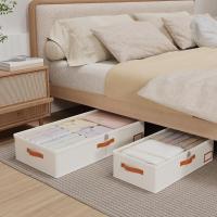 Organizador de Armario de Cajón de Bajo de Cama 3 Juegos, Bolsa de Armario, Ropa Plegable con Ventanas Transparentes, para Edredones, Mantas - details 2