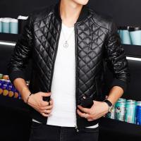 Chaqueta de Cuero Vintage para Hombres Ajuste Delgado, Moda Ligera, Estilo Motero, Moda de Moda - details 1