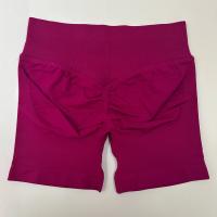 Pantalones cortos de yoga con banda baja acanalada, pantalones cortos de yoga sin costuras, pantalones cortos de entrenamiento para gimnasio, pantalones cortos elásticos para correr, ropa de fitness - details 8