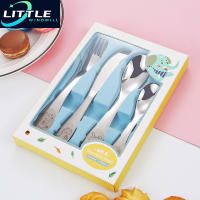 Juguete de Vajilla de Acero Inoxidable para Niños Patrón de Dibujos Animados - details 1