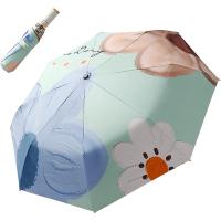 Paraguas plegable dorado automático de viaje, pequeño y ligero, 8 varillas, botón de apertura y cierre automático, portátil, mango ergonómico, protección UV 99 - details 8
