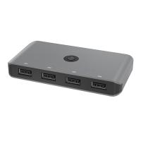 Divisor de interruptor Kvm USB 2,0 para PC, teclado, ratón, impresora, 4 en 4 salidas, convertidor de concentrador, USB para compartir ordenador - details 2