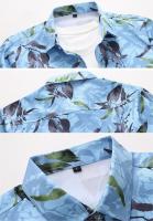 Camisa de Moda de Otoño Impresión Digital Casual Camisa de Negocios de Manga Larga - details 13