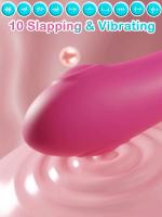Leten G spot Tapping Consolador Vibrador con Masaje de Clítoris y Vibración Estimulador Vaginal de Clítoris Masajeador de Masturbación para Adultos para Mujeres - details 0