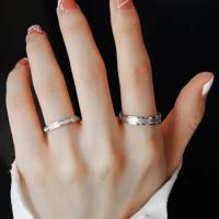 Anillos de pareja y anillos de compromiso, joyería de plata de ley 925 para hombres y mujeres, ajustables, regalos de pareja - details 5