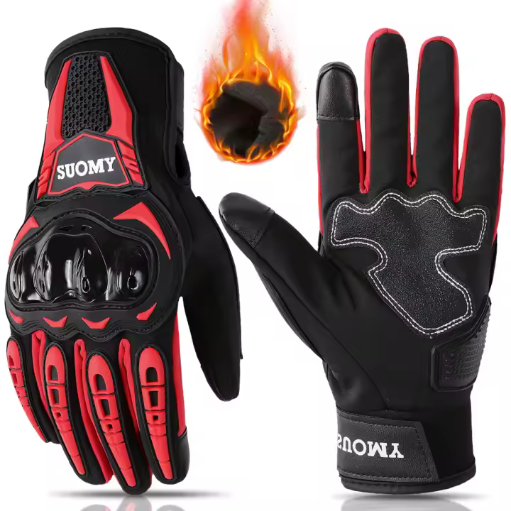 SUOMY-Guantes impermeables de invierno para hombre y mujer, manoplas de Moto, Motocross, motociclista, pantalla táctil, equipo de M-XXL - 1
