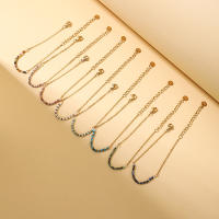 ZMZY, cadena de joyería de acero inoxidable de estilo coreano Simple para mujer, pequeña turmalina de piedra Natural, nuevo en lindos regalos de verano para amigos - details 1