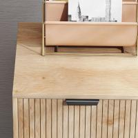 Salón Aparador con Estante Ajustable 2 Puertas Sistema Antivuelco Patas de Madera de Pino - details 8