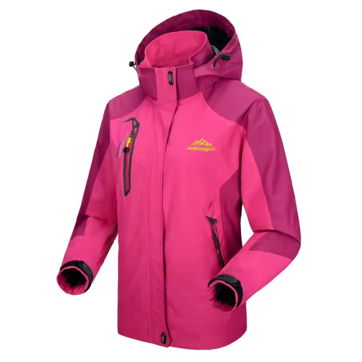 Chaqueta de Camping y Senderismo para Mujer Impermeable y a Prueba de Viento - 1