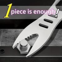 Llave de Trinquete de Doble Fin Herramienta Manual Multifuncional para Tornillos de Todas las Sizes - details 0