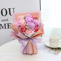 Regalos 11 flores ramo de rosas jabón flor regalo embalaje mano jabón flor decoración Artificial flor falsa decoración de boda - details 12
