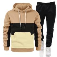 Sudadera con Capucha de Bloque de Colores Nueva y Traje Deportivo Casual de Alta Calidad para Primavera y Otoño - details 5