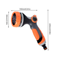 Pistola de riego de alta presión 10 modos manguera de jardín boquilla de pulverización boquilla de Control del pulgar rociador de plantas, herramienta de lavado de coche - details 9