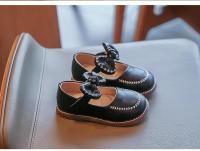 Zapatos pequeños de cuero para niña, zapatillas planas con lazo, de princesa, cómodas, para caminar, para primavera, 2024 - details 6