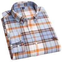 hombre manga larga ropa hombre S~7XL 100% algodón puro Camisa giratoria Oxford de manga larga para hombre Ocio de negocios Bolsillo bordado Slim Fit Estilo de botón Suave Med - details 30