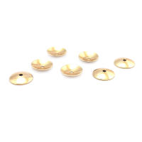 20 piezas 3MM 4MM 6MM 8MM 10MM 12MM 18K Color oro latón cuentas brillantes tapas suministros de joyería de alta calidad accesorios - details 26